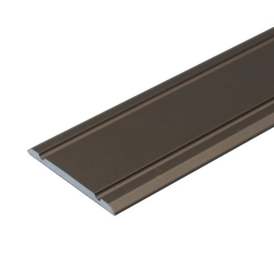 A02 930mm X 30mm 2.7mm Anodised Aluminium Flat Door Threshold StripChampagne0.93M from B&Q
