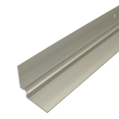 C31 28 X 28mm Anodised Aluminium Lvt Stair Nosing Inner Corner For 5mm FlooringSilver0.9M from B&Q