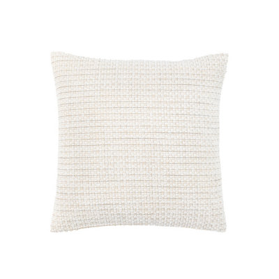 Gallery™ Cream Textured Chenille Effect Indoor Cushion(L)50Cm X (W)50Cm from B&Q