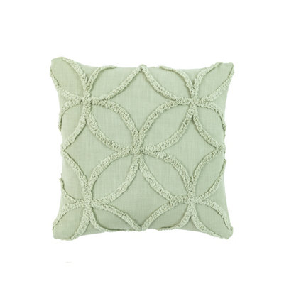 Gallery™ Green Geometric Woven Effect Indoor Cushion(L)45Cm X (W)45Cm from B&Q