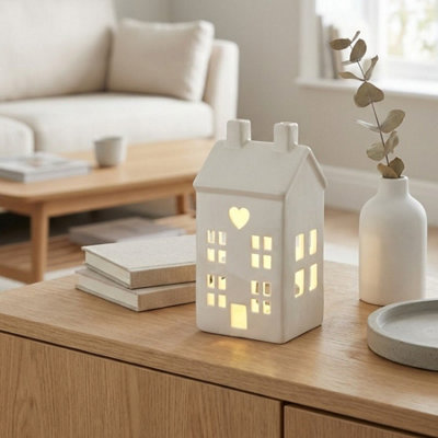 Garden Greatness Dainty House Heart Tealight Holder from B&Q