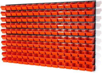WALL MOUNTED TOOL PEG BOARD SET GARAGE STORAGE BINS WORKSHOP RACK SHED ORGANISER 50 MODELS VARIOUS SHAPES AND LAYOUTS SMALL MEDIUM LARGE (Model 5) - Image 3