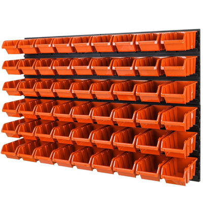 WALL MOUNTED TOOL PEG BOARD SET GARAGE STORAGE BINS WORKSHOP RACK SHED ORGANISER 50 MODELS VARIOUS SHAPES AND LAYOUTS SMALL MEDIUM LARGE (Model 13) - Image 3