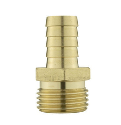 B2C Brass Hose Tail Water Connector Male/ Female Garden Taps Connection Accessories 3/4"bspm19mm Barb from B&Q