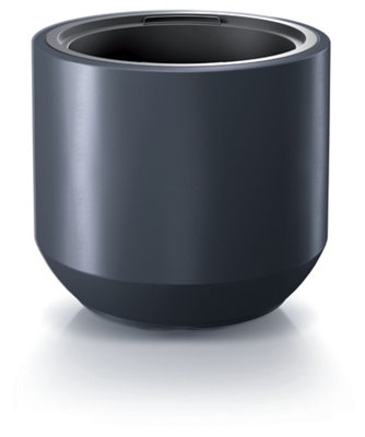B2C Round Plant Pot Elegant Large Flower Indoor Outdoor Garden Planters Heos 36L Anthracite from B&Q