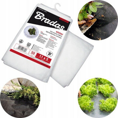 Frost Protection Garden Fleece Plant Spring Cover Crop Trees  17Gsm 1.1M X 10M from B&Q