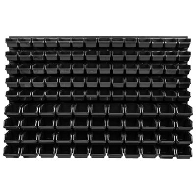 B&Q Wall Mounted Tool Peg Board Set Garage Storage Bins Workshop Rack Shed Organiser Model 38