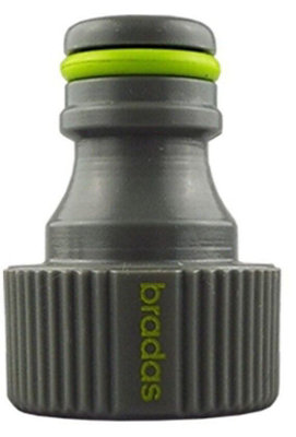 B2C Garden Hose  Connectors Fittings Universal Standard Hozelock Compatible Lime Tap Connector (1/2") from B&Q