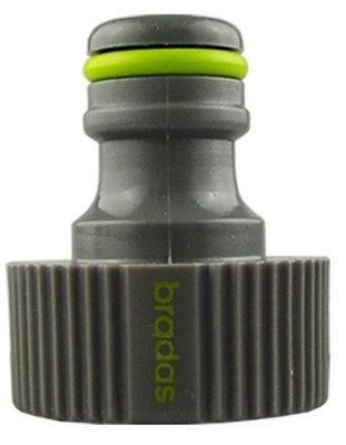 B2C Garden Hose  Connectors Fittings Universal Standard Hozelock Compatible Lime Tap Connector (3/4") from B&Q