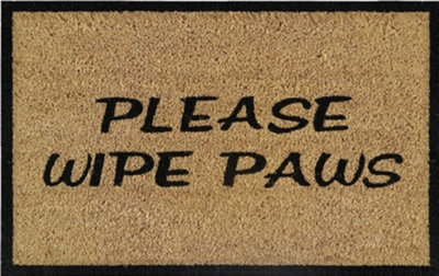 B2C Door Mat Doormats Non Slip Natural Coir Welcome Indoor Outdoor Home Garden Mats Please Wipe Paws