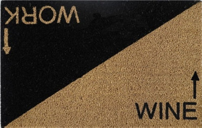 B2C Door Mat Doormats Non Slip Natural Coir Welcome Indoor Outdoor Home Garden Mats WineWork from B&Q