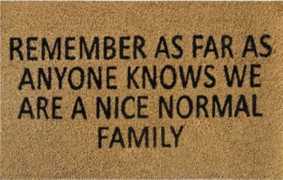 B2C Door Mat Doormats Non Slip Natural Coir Welcome Indoor Outdoor Home Garden Mats Remember As Far As Anyone Knows We Are A Nice from B&Q