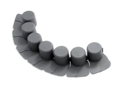 B2C Garden Palisade Edging Border With Lawn Mower Ramp 4M3 ColoursSturdy Solid Grey from B&Q