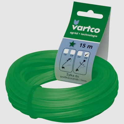 B2C 15M Garden Strimmer Line 1.6mm-3mm Grass Trimmer Cord Wire Replacement 2.4mm Star from B&Q