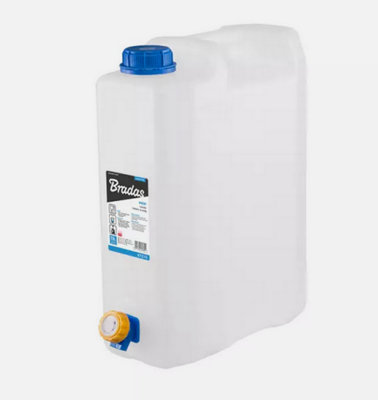 B2C Plastic Water Carrier Container With Tap Camping Portable Jerry Can 10L from B&Q