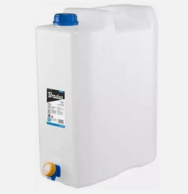 B2C Plastic Water Carrier Container With Tap Camping Portable Jerry Can 15L from B&Q