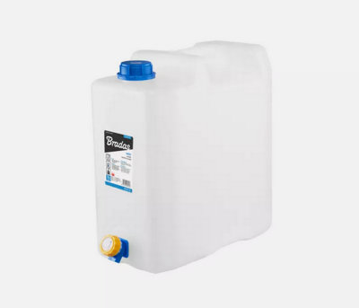 B2C Plastic Water Carrier Container With Tap Camping Portable Jerry Can 20L from B&Q