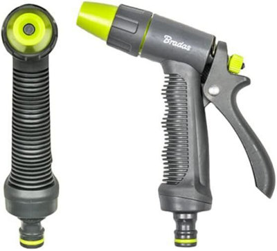 B2C Garden Hose  Connectors Fittings Universal Standard Hozelock Compatible Lime Male Hose Gun Le5101 from B&Q