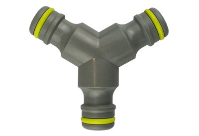B2C Garden Hose  Connectors Fittings Universal Standard Hozelock Compatible Lime Male 3 Way Connector from B&Q