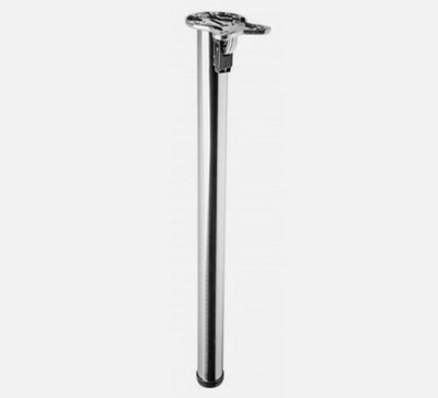 B2C Table Folding Leg Breakfast Bar Worktop Support Kitchen Round 710mm Brushed Steel 71Cm from B&Q