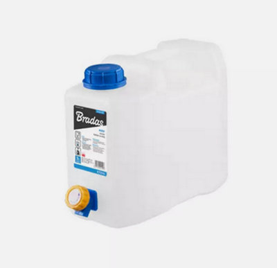 B2C Plastic Water Carrier Container With Tap Camping Portable Jerry Can 5L from B&Q