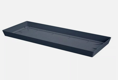 B2C Pot Rectangle Drip Trays Indoor Outdoor Plant Saucer Plastic Tray Saucers Anthracite 53.5Cm X 21.2Cm from B&Q