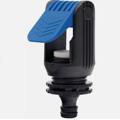 B2C Universal Tap To Garden Hose Pipe Connector Mixer Kitchen Tap Adaptor Joiner Blue from B&Q