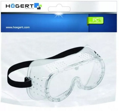 B2C Safety Goggles Protective Anti-Fog Vent Glasses Eye Protection Lab Work Ppe Wear from B&Q