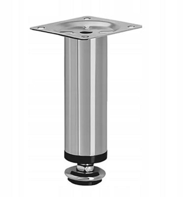 B2C Chrome Adjustable Plinth Leg For Kitchen Furniture Cabinets Aluminium  100mm + 10mm from B&Q