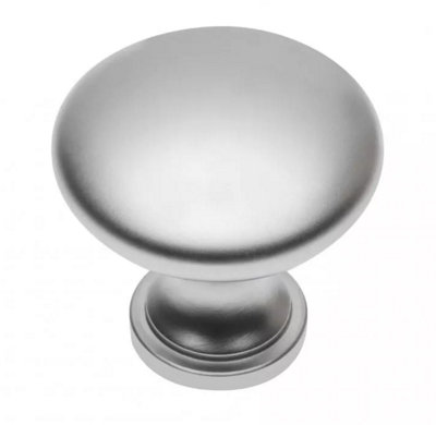 B2C Kitchen Cupboard Cabinet Door Drawer Round Knob Handle Terni By Gtv Aluminium from B&Q