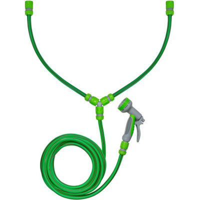 B2C Dog Shower Mix Hot Cold Water Hose With Gun Green Pet Grooming Bath Groomer from B&Q