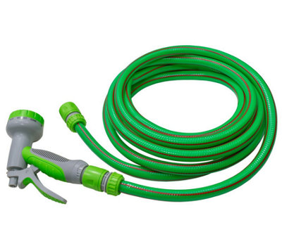 B2C Dog Shower Cold Water Hose Pipe 5M With Gun Green Pet Grooming Bath Groomer from B&Q