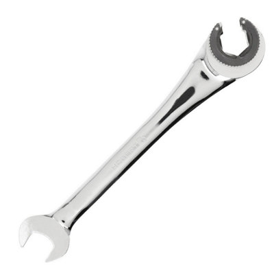 B2C Semi-Open Wrench With Ratchet Combination Flare Nut Garage Workshop 10mm from B&Q