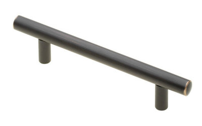 B2C T Bar Reling Pull Handle Cabinet Furniture Antique Copper Kitchen Diy Steel 96mm Hole Centre from B&Q