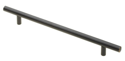 B2C T Bar Reling Pull Handle Cabinet Furniture Antique Copper Kitchen Diy Steel 256mm Hole Centre from B&Q