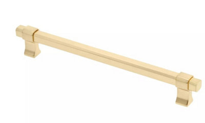 B2C Kitchen Cabinet T Bar Pull Handle Drawer Cupboard Traditional Furniture Modern  Length 194mm / 160mm Hole Centre Brushed Gold from B&Q
