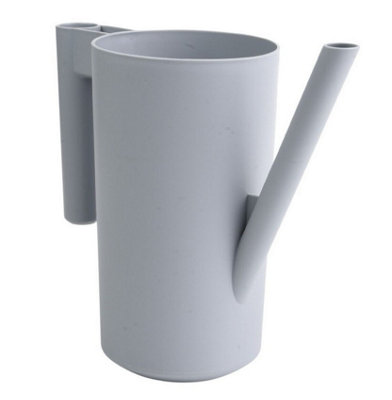 B2C Plastic Plant Watering Can Jug Indoor 2L For Houseplant Lightweight Matt Modern Light Grey from B&Q