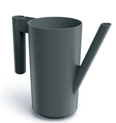 B2C Plastic Plant Watering Can Jug Indoor 2L For Houseplant Lightweight Matt Modern Carbon from B&Q