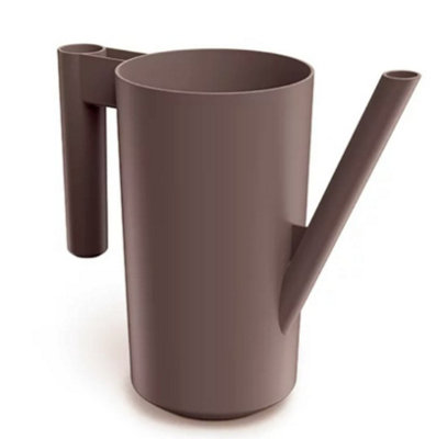 B2C Plastic Plant Watering Can Jug Indoor 2L For Houseplant Lightweight Matt Modern Marsala from B&Q