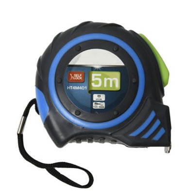 B2C Measuring Tape 3M/5M/8M Double-Sided Magnetic Hook Auto Lock Nylon Coated 5M from B&Q