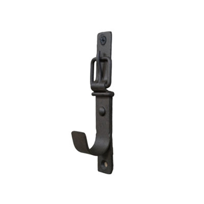 B&Q -  Black Iron Buckle Single Coat Hook