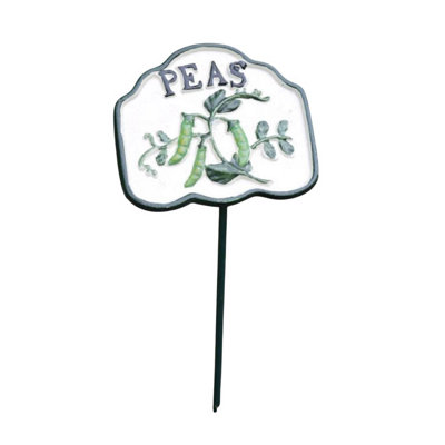 Gifts Direct 2 U Garden Vegetable Sign MarkerPeas from B&Q