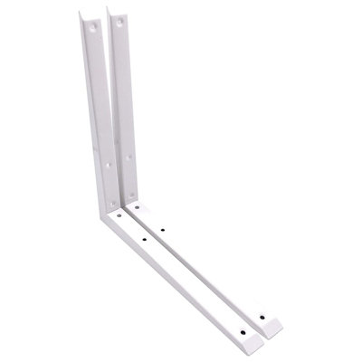 Eai Strong Shelf Bracket Mitre Reinforced Hi-Load Pattern350 X 350mmWhitePack Of 2