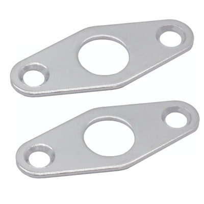 Afit Budget Lock Keyhole EscutcheonFlatPolished Chrome PlatedPack Of 2 from B&Q