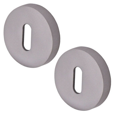 Afit Keyhole Cover Escutcheon52 X 8mmSatin Stainless SteelPack Of 2 from B&Q