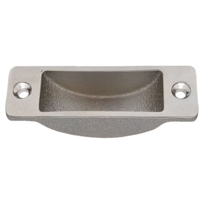 Afit Polished Nickel Brass Easyclean Dust Socket For Flush Bolt 62 X 19mm from B&Q