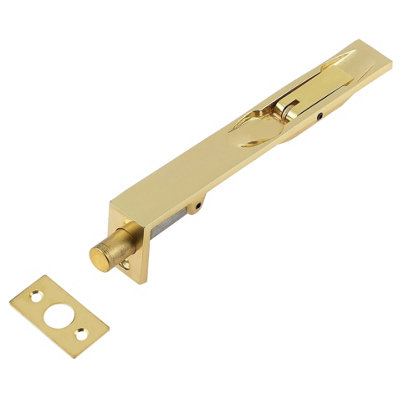 Afit Polished Brass Lever Action Flush Bolt British Heavy Pattern 150 X 19mm from B&Q