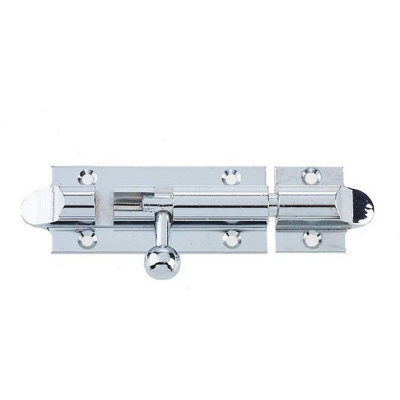 Afit Polished Chrome Bell Pattern Straight Barrel Bolt 75 X 32mm from B&Q