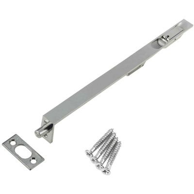 Afit Polished Stainless Lever Action Flush Bolt 300 X 20mm from B&Q