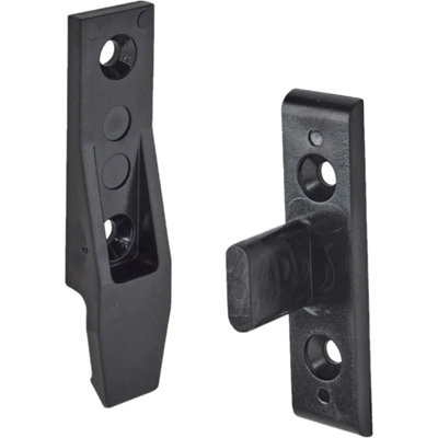Afit Black Drop On Keku Eh ClipPack Of 10 from B&Q